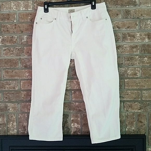 ll bean white jeans